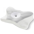 NuchaRest contour memory foam cervical pillow in grey